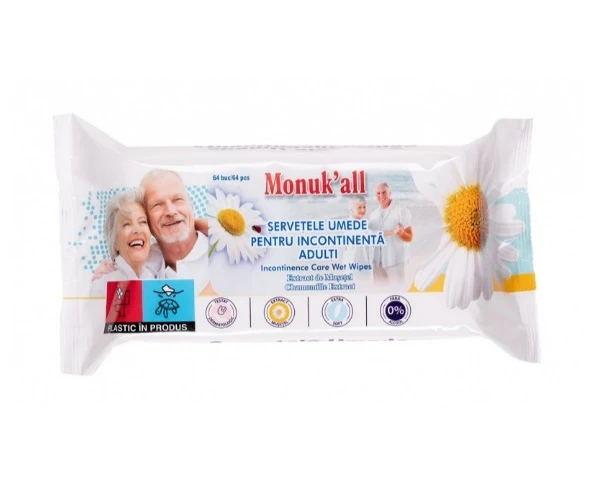 Servetele umede incontinenta Monuk'all  Musetel 64 buc